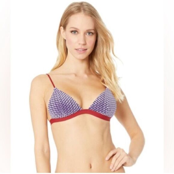 Onia Purple Rain Diamond Bikini Top Small Bottom XS NWT - Picture 2 of 10